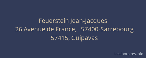 Feuerstein Jean-Jacques