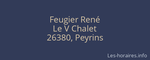 Feugier René
