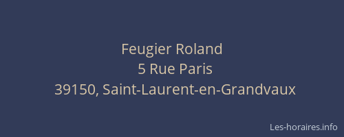 Feugier Roland