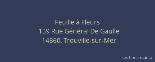 Feuille &agrave; Fleurs