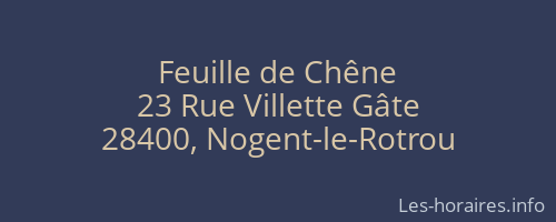 Feuille de Chêne