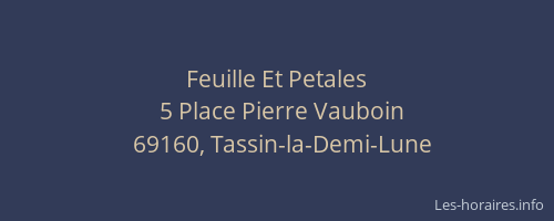 Feuille Et Petales