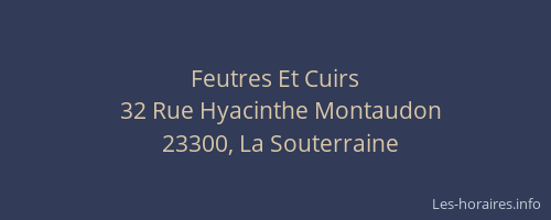 Feutres Et Cuirs