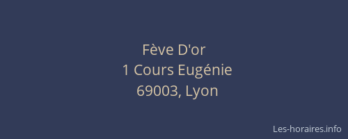 Fève D'or