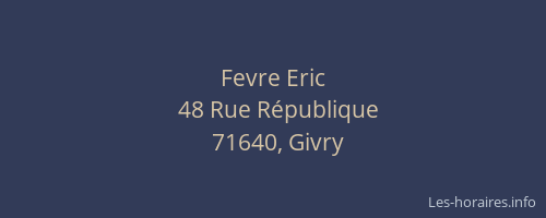 Fevre Eric
