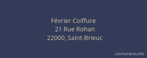 Février Coiffure