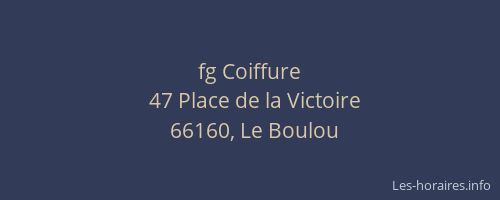 fg Coiffure