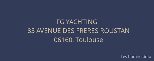 FG YACHTING