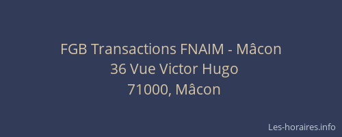 FGB Transactions FNAIM - Mâcon