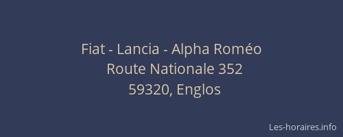 Fiat - Lancia - Alpha Roméo