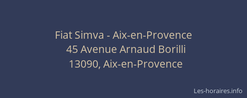 Fiat Simva - Aix-en-Provence