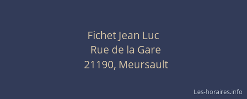Fichet Jean Luc