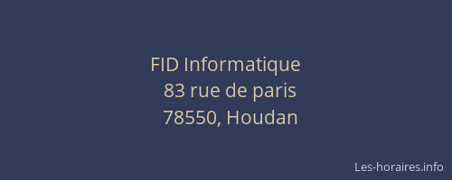 FID Informatique