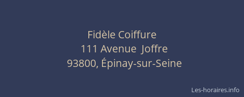 Fidèle Coiffure