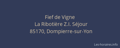 Fief de Vigne