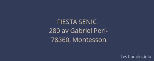 FIESTA SENIC