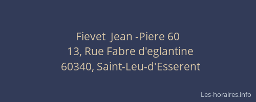 Fievet  Jean -Piere 60