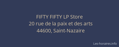 FIFTY FIFTY LP Store