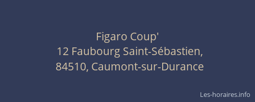 Figaro Coup'