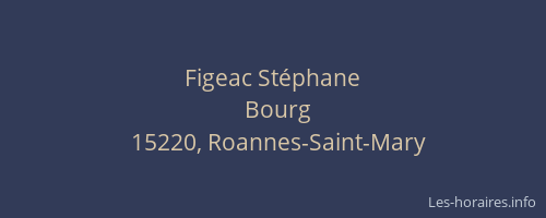 Figeac St&eacute;phane