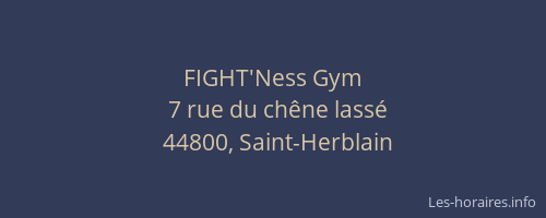 FIGHT'Ness Gym