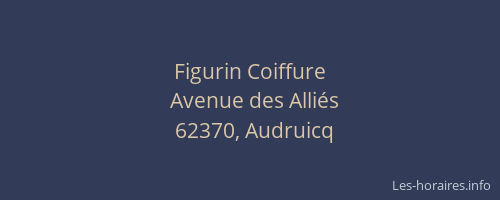 Figurin Coiffure