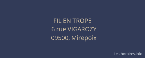 FIL EN TROPE