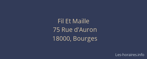 Fil Et Maille