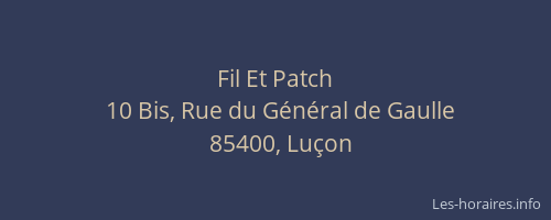 Fil Et Patch