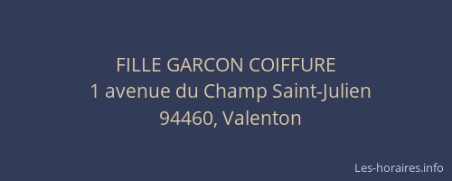 FILLE GARCON COIFFURE