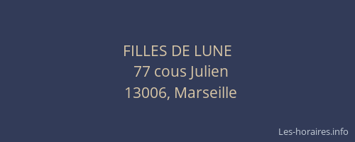 FILLES DE LUNE