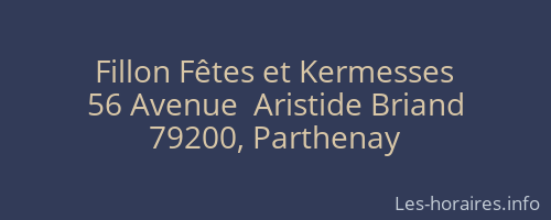 Fillon Fêtes et Kermesses