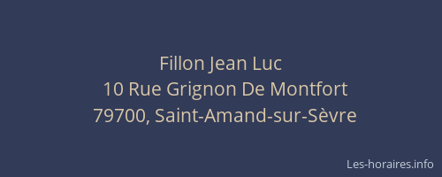 Fillon Jean Luc