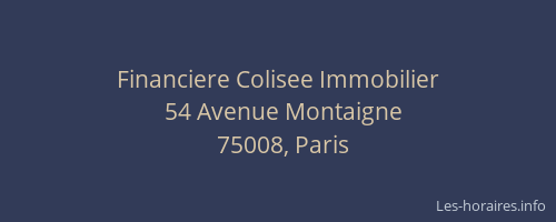 Financiere Colisee Immobilier
