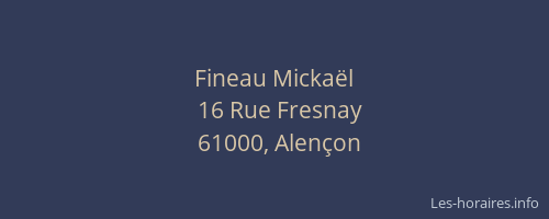 Fineau Mickaël