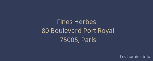 Fines Herbes