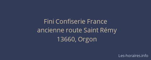 Fini Confiserie France