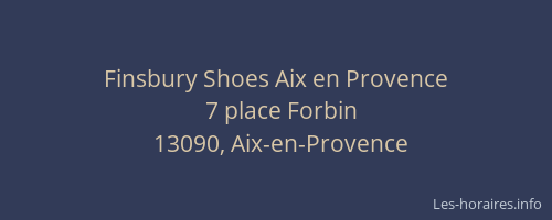 Finsbury Shoes Aix en Provence