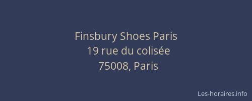 Finsbury Shoes Paris