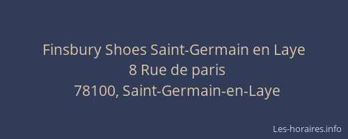 Finsbury Shoes Saint-Germain en Laye