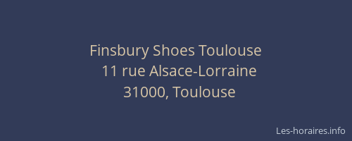 Finsbury Shoes Toulouse