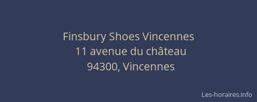 Finsbury Shoes Vincennes