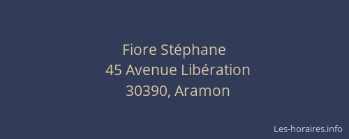 Fiore St&eacute;phane