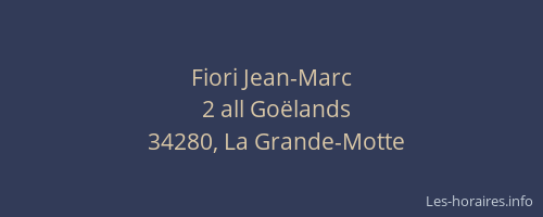Fiori Jean-Marc