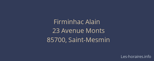 Firminhac Alain