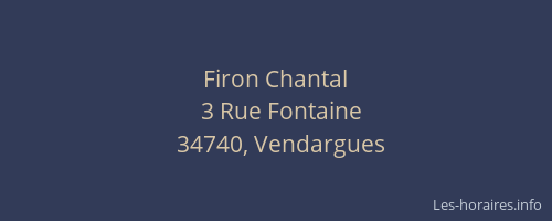 Firon Chantal
