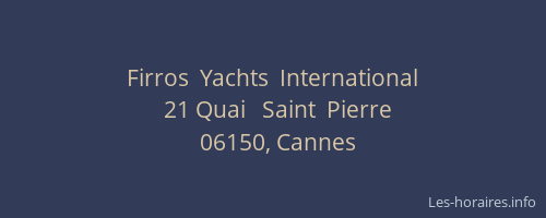 Firros  Yachts  International