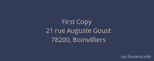 First Copy