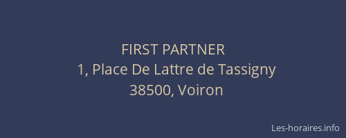 FIRST PARTNER