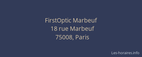 FirstOptic Marbeuf